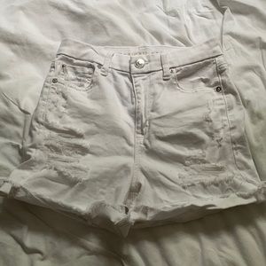 AE Curvy Hi-rose shortie- White